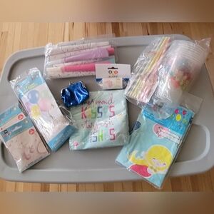 Mermaid Celebration Party Set - Blue and Pink